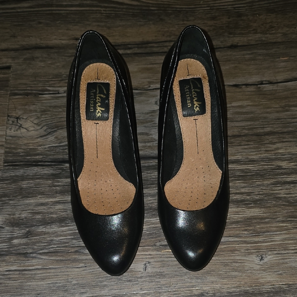 Clarks Elegant Black Heels